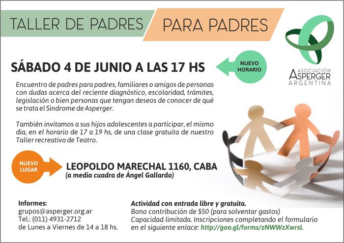 flyer taller de padres JUNIOb
