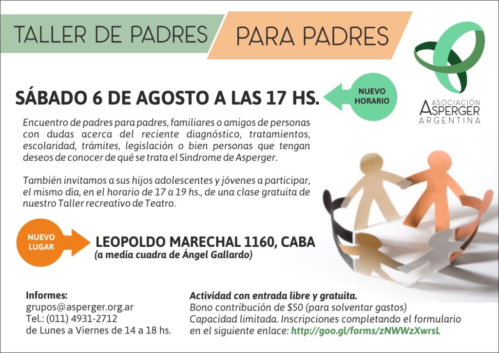 flyer taller de padres Agosto